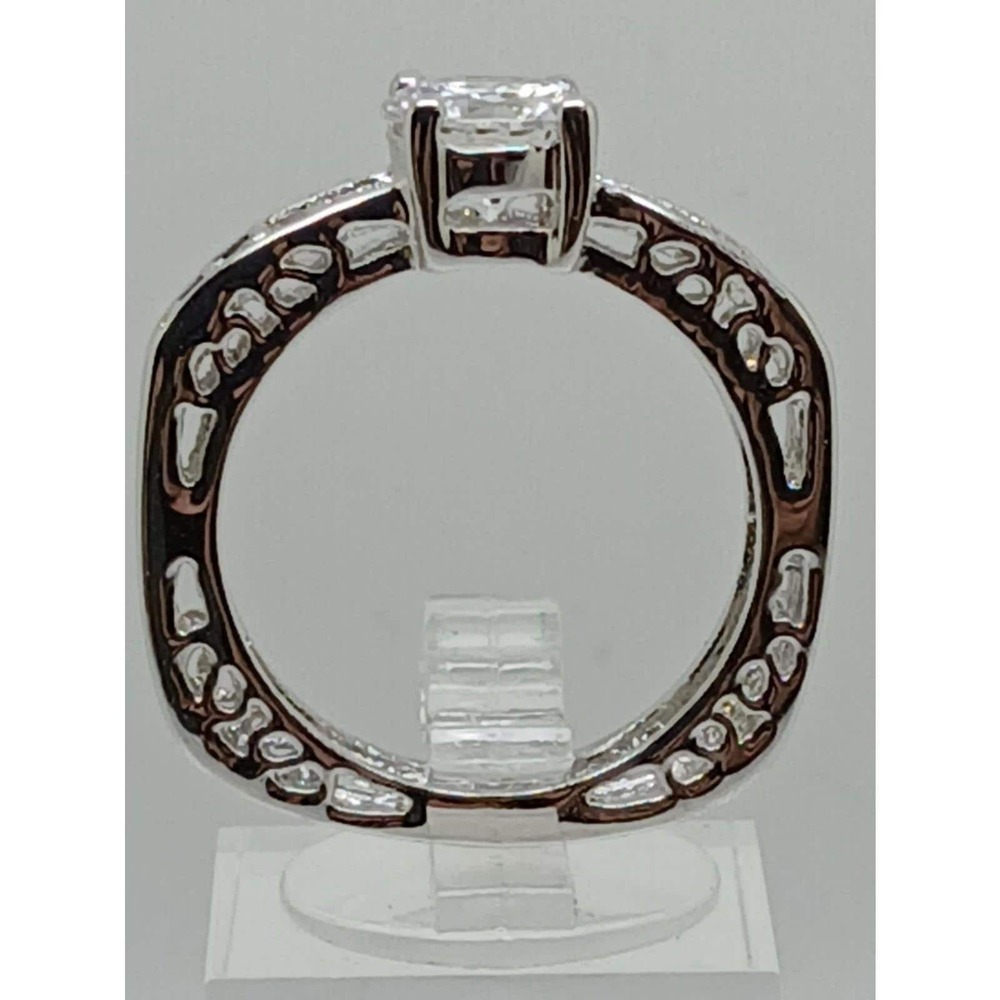 2 CT Unique Vintage Gold Plated Round Brilliant Sim Diamond CZ Engagement Ring 8 - Picture 4 of 11